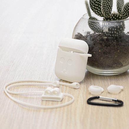 Набор 5-в-1 для наушников AirPods Nova белый