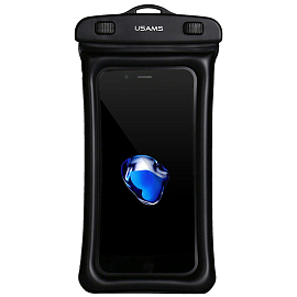 Водонепроницаемый чехол для телефона до 6 дюймов Usams YD007 черный