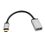 Переходник Type-C - USB 3.0 (папа - мама) хост OTG 16 см Ugreen US203 черно-серый