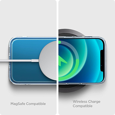 Чехол для iPhone 12 Mini гибридный Spigen Quartz Hybrid прозрачный матовый