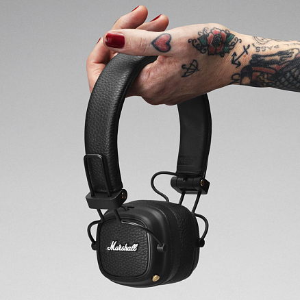 Наушники беспроводные Bluetooth Marshall Major III накладные с микрофоном черные