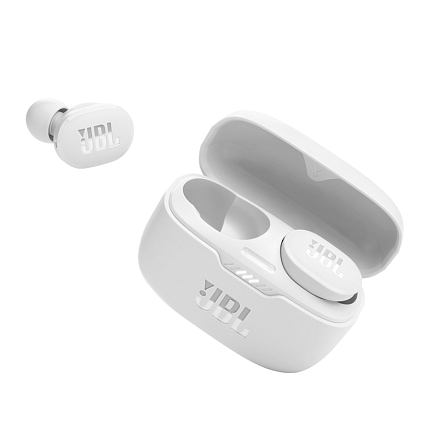 Наушники TWS беспроводные JBL Tune 130 вакуумные с микрофоном и активным шумоподавлением белые