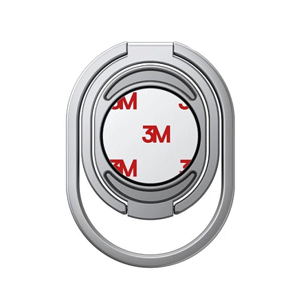 Держатель для телефона на палец Baseus Rails серебристый