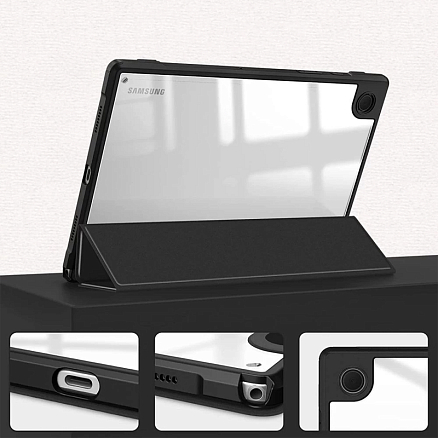 Чехол для Samsung Galaxy Tab A8 10.5 (2022) гибридный Tech-Protect SmartCase черный