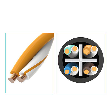 Кабель-удлинитель (патч-корд) RJ45 Cat.6 UTP длина 2 м Ugreen NW112 черный