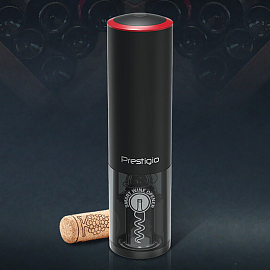 Электрический штопор Prestigio Lugano + аэратор и вакуумная пробка
