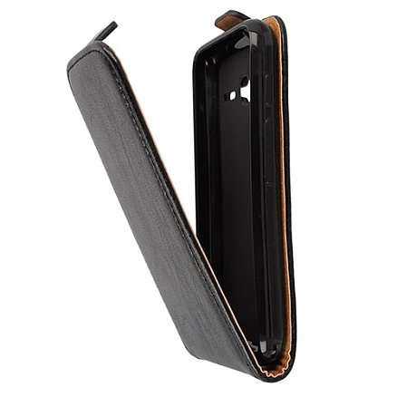 Чехол для Alcatel One Touch Pixi 4 кожаный - блокнот Forever Sligo Plus New черный