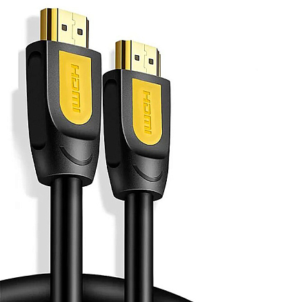 Кабель HDMI - HDMI (папа - папа) длина 1,5 м версия 1.4 3D Ugreen HD101 желто-черный