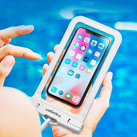 Водонепроницаемый чехол для телефона до 6 дюймов Spigen SGP A600 белый