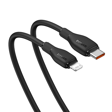 Кабель Type-C - Lightning для зарядки iPhone 1,2 м 20W Baseus Pudding P10355701111-00 черный