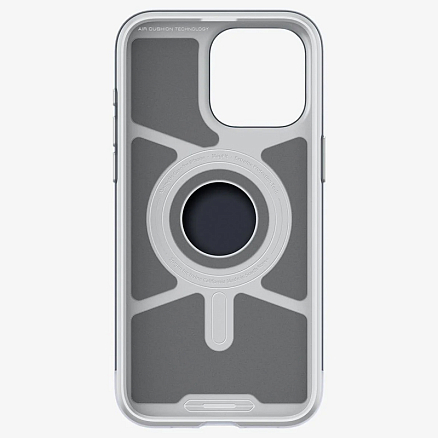 Чехол для iPhone 15 Pro Max гибридный для экстремальной защиты Classic C1 MagFit серый