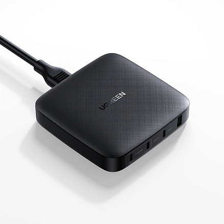 Зарядное устройство сетевое с USB и тремя Type-C входами 100W Ugreen CD226 (быстрая зарядка PD, QC) черное