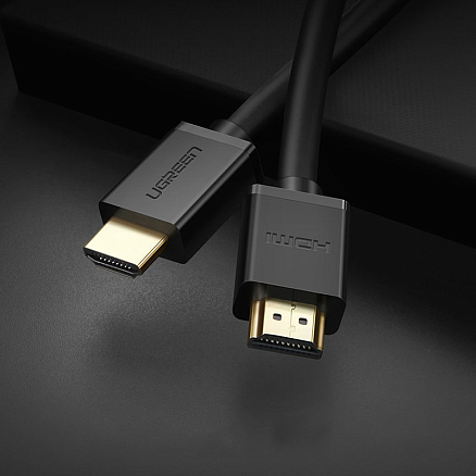 Кабель HDMI - HDMI (папа - папа) длина 2 м версия 2.0 4K 60Hz Ugreen HD104 черный