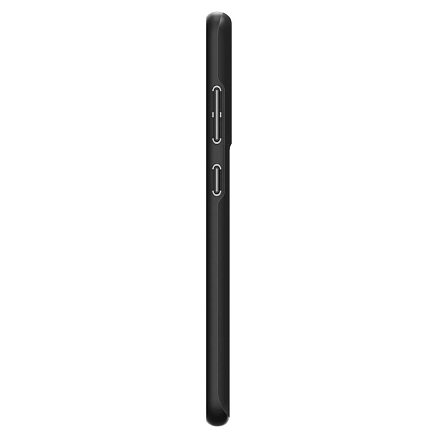 Чехол для Samsung Galaxy S21 FE пластиковый тонкий Spigen Thin Fit черный