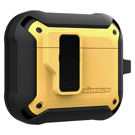 Чехол для наушников AirPods 3 гибридный Nillkin Bounce черно-желтый