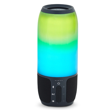 Портативная колонка JBL Pulse 3 с разноцветной подсветкой и с защитой от воды черная
