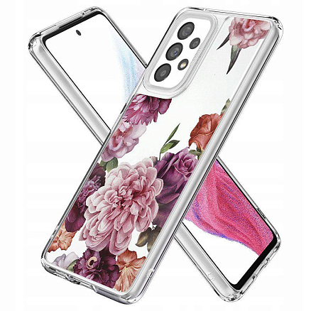 Чехол для Samsung Galaxy A53 гибридный Spigen Cyrill Cecile Rose Floral прозрачный