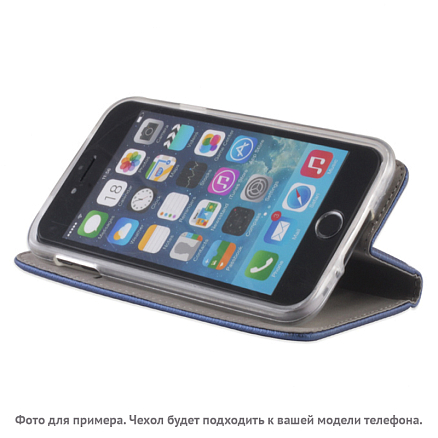 Чехол для Alcatel One Touch Pixi 4 (5) 5010D кожаный - книжка GreenGo Smart Magnet темно-синий