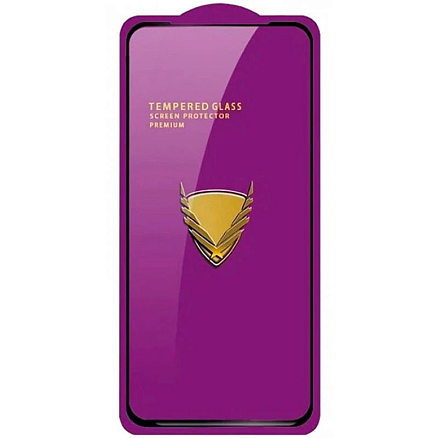 Защитное стекло для iPhone 14 Pro Max на весь экран противоударное Digitalpart Purple FG 2.5D черное