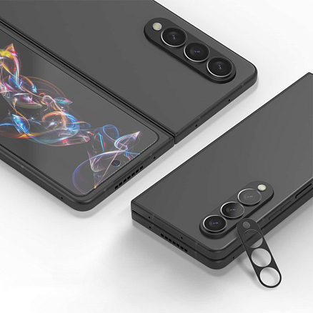 Защитное стекло на весь экран противоударное (2 шт.) и защитное стекло на камеру для Samsung Galaxy Z Fold 4 WhiteStone Dome Glass EZ прозрачное