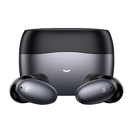 Наушники TWS беспроводные Ugreen WS118 HiTune X6 вакуумные с микрофоном и активным шумоподавлением темно-серые