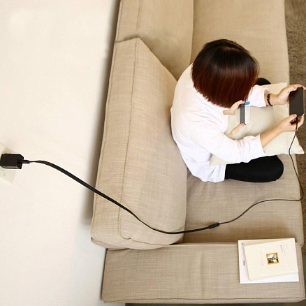 Кабель-удлинитель USB 2.0 (папа - мама) длина 0,5 м Ugreen US103 черный