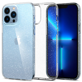 Чехол для iPhone 13 Pro Max гелевый с блестками Spigen SGP Liquid Crystal Glitter прозрачный