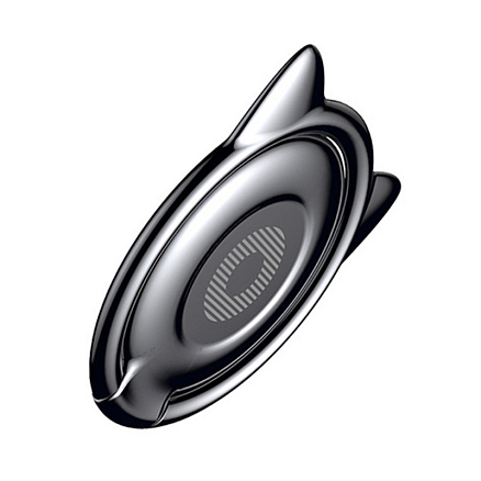 Держатель для телефона на палец Baseus Cat черный