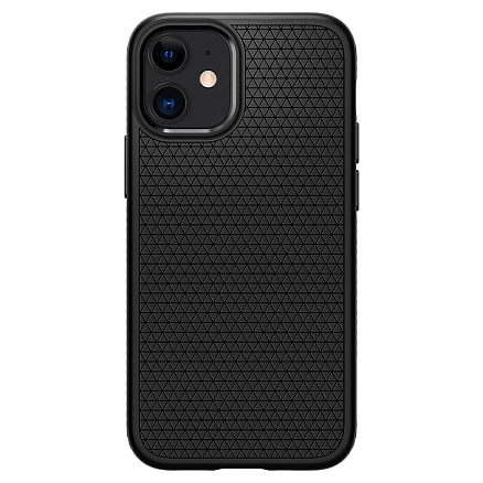 Чехол для iPhone 12 Mini гелевый Spigen Liquid Air матовый черный