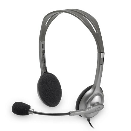Наушники Logitech H110 накладные с микрофоном для компьютера