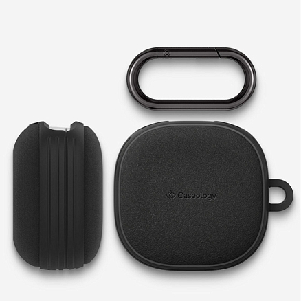 Чехол для наушников Samsung Galaxy Buds 2, Buds Live, Buds Pro гибридный Spigen Caseology Vault матовый черный