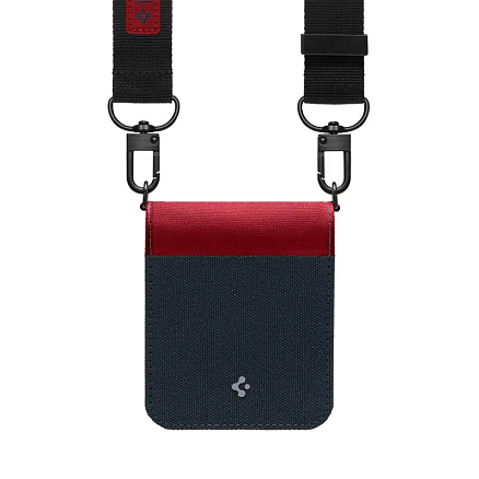 Чехол для Samsung Galaxy Z Flip 4 Spigen Compoty сине-бордовый