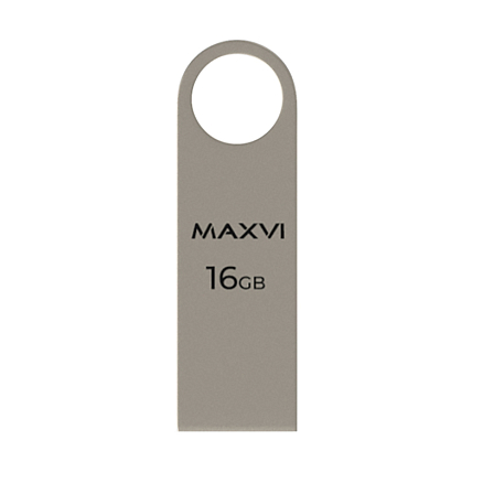 Флешка Maxvi MK 16Gb USB 2.0 металл серебристая