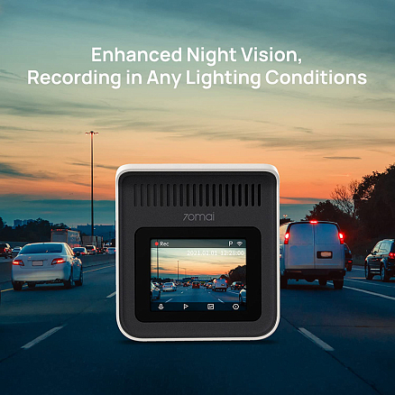 Видеорегистратор Xiaomi 70mai Dash Cam модель A400 слоновая кость