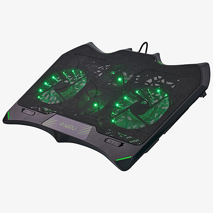 Подставка для ноутбука до 17,3 дюйма охлаждающая с подсветкой Miru CP2001 Enigma черная