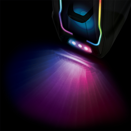 Портативная колонка Sven PS-730 для вечеринок с подсветкой черная