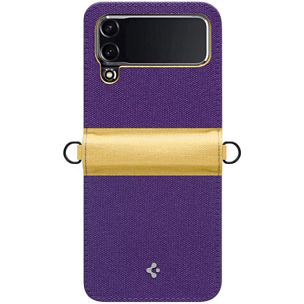 Чехол для Samsung Galaxy Z Flip 4 Spigen Compoty желто-фиолетовый