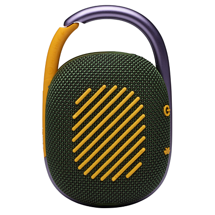 Портативная колонка JBL Clip 4 с защитой от воды зеленая