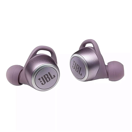 Наушники беспроводные Bluetooth JBL Live 300 TWS вакуумные с микрофоном фиолетовые