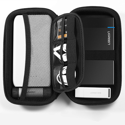 Сумочка-органайзер для аксессуаров Ugreen LP128 размер S черная