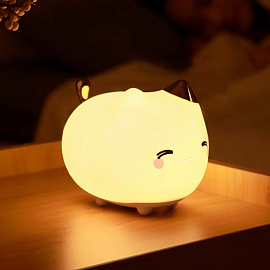 Светильник-ночник настольный беспроводной Baseus Cute котик