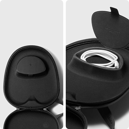 Чехол для AirPods Max с ремешком Spigen SGP Klasden Pouch cерый