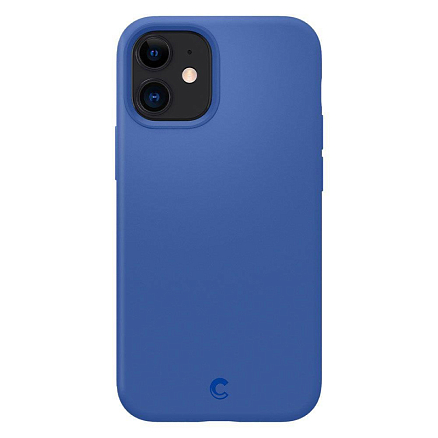 Чехол для iPhone 12 Mini силиконовый Spigen Cyrill Silicone синий