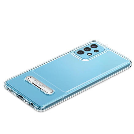 Чехол для Samsung Galaxy A72 гибридный с подставкой Spigen Slim Armor Essential S прозрачный