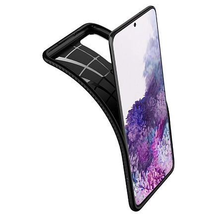 Чехол для Samsung Galaxy S20+ гелевый Spigen SGP Liquid Air матовый черный