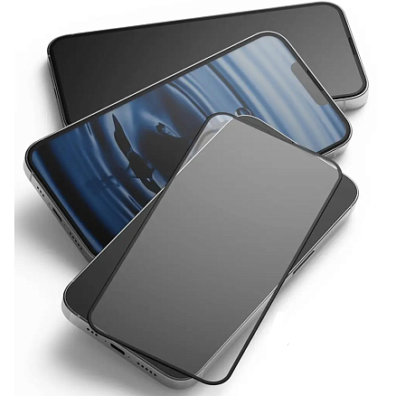Защитное стекло для iPhone 13 Pro Max на экран противоударное Ringke ID FC черное