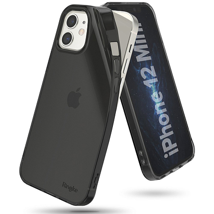 Чехол для iPhone 12 Mini гелевый ультратонкий Ringke Air прозрачный черный