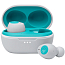 Наушники беспроводные Bluetooth JBL Tune 115 TWS вакуумные с микрофоном бело-бирюзовые