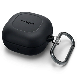 Чехол для наушников Samsung Galaxy Buds Live силиконовый с карабином Spigen SGP Silicone Fit черный