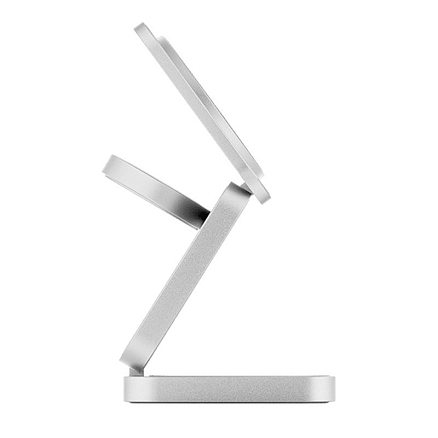 Беспроводная зарядка 3-в-1 MagSafe для iPhone, AppleWatch и AirPods 25W uBear Balance титановая